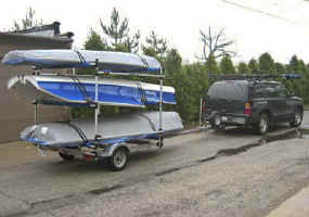 Seitech Trailer Conversion Racks for Small Sailboats, and other Boats