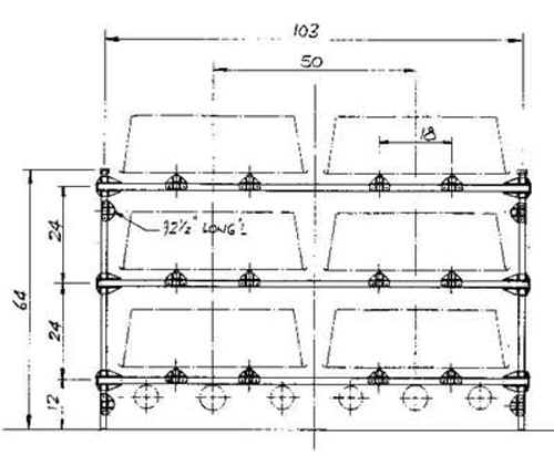 Seitech Rack For 6 Optimist Sailboats