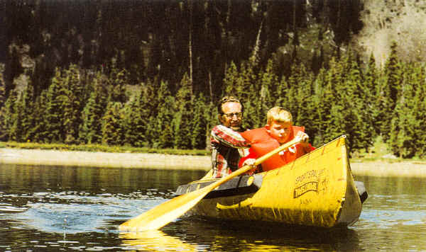 Sportspal Model S-14 Canoe in action on the lake