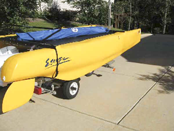 SUT-350-EP Trailex Trailer with Escape (Nacra) Playcat Catamaran Sailboat