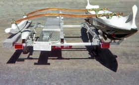 Trailex SUT-450-I Trailer with a 12' Hawaiian Outrigger Canoe